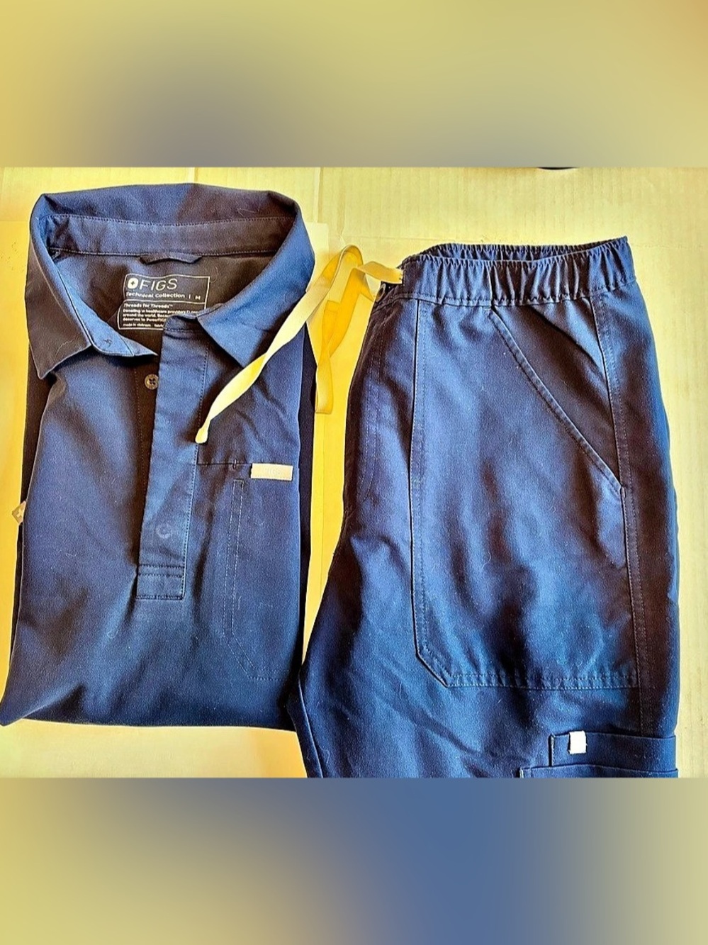 FIGS Technical Collection Scrub Set in Blue Size Medium